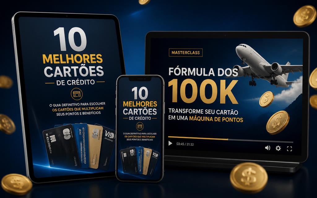Mockup do Guia Prático dos 10 melhores cartões de crédito